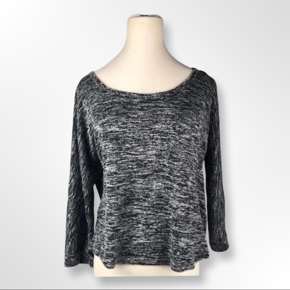 Grey long sleeve top